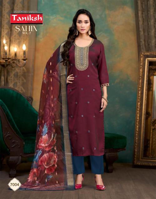 Taniksh sahin vol 7 straight kurtis wholesale  - wholesale export